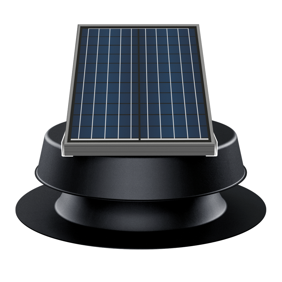 Natural Light 32W black solar attic fan